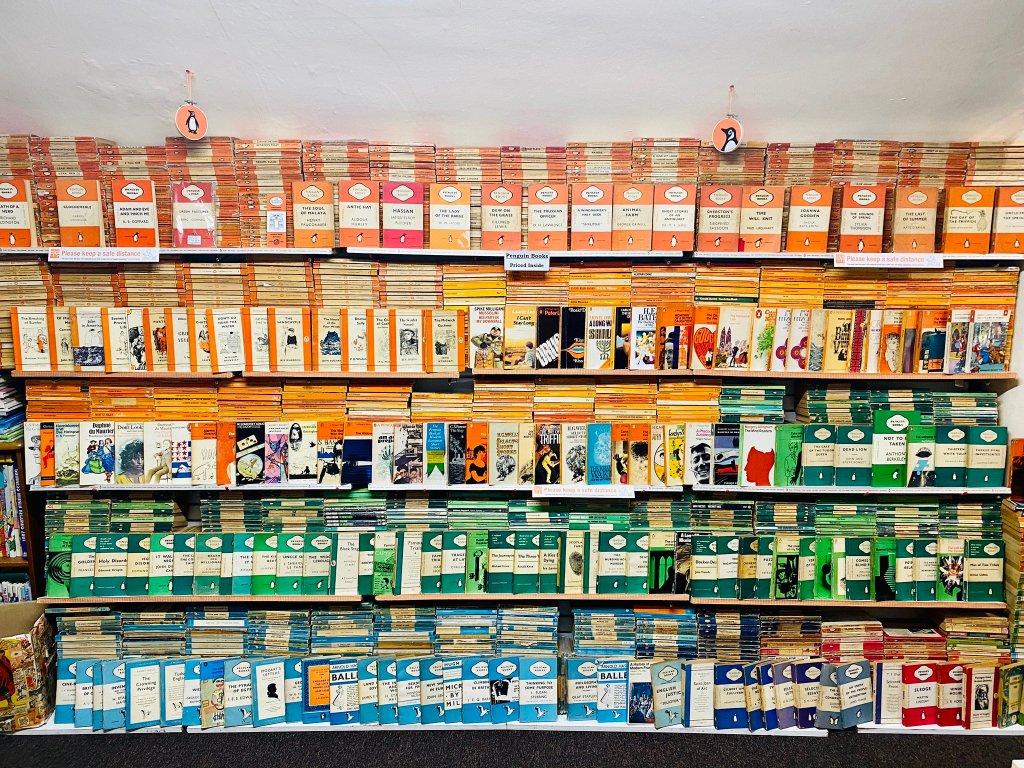 Ironbridge Bookshop Penguin Wall