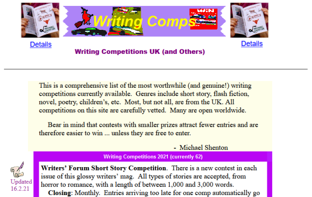 Prizemagic writing competitions