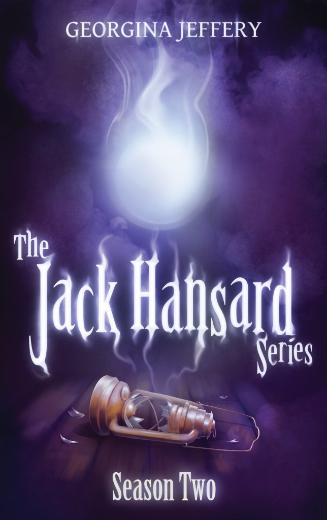 Jack Hansard Season Two cover, a broken oil lamp and bluecap